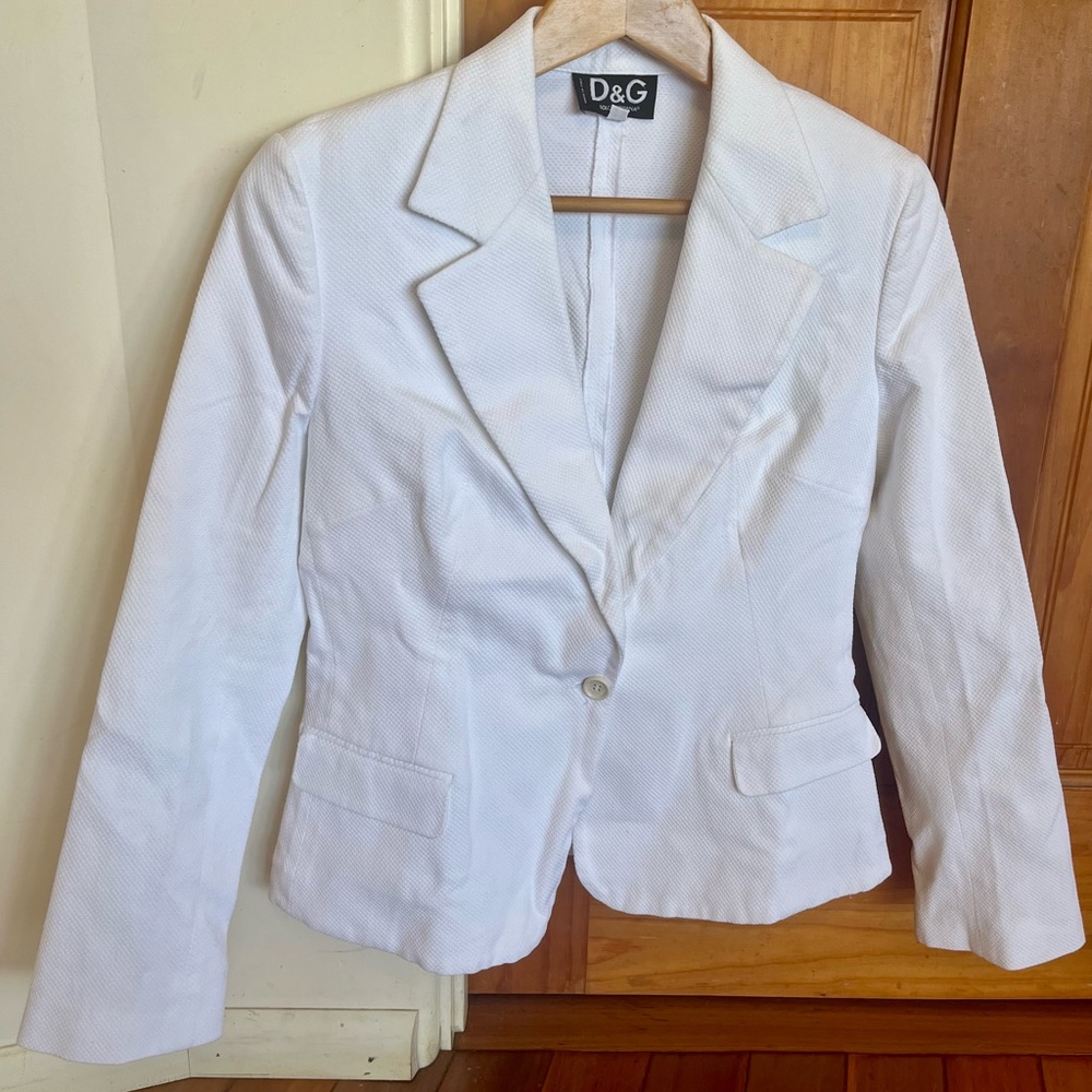 Dolce & Gabbana White Blazer